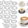Koffie Figuurtjes Maker - Latte Art - Cacao Vormpjes - 16 Verschillende Houders - Cappuccino - Latte Macchiato - Hartjes Maker -Koffie Series Winkel 1200x858