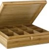 Bredemeijer - Theedoos 12-vaks Gesloten Bamboe Naturel 2 Bredemeijer - Theedoos 12-vaks Gesloten Bamboe Naturel -Koffie Series Winkel 1200x873
