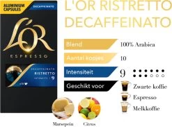 L'OR Espresso Ristretto Decaffeinato - Intensiteit 9/12 - 10 X 10 Capsules 18 L'OR Espresso Ristretto Decaffeinato - Intensiteit 9/12 - 10 X 10 Capsules -Koffie Series Winkel 1200x889 5