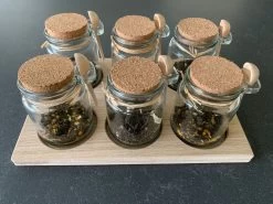 Theeplank Met 6 Potjes En Houten Lepel Voor Thee Theeplateau ( Vervanger Van Theedoos ) MeubelZwagerij -Koffie Series Winkel 1200x900 7