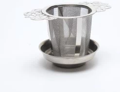 Merkloos ARELO Theezeef Met Uitlekschaaltje - RVS - 2 Stuks -Koffie Series Winkel 1200x923