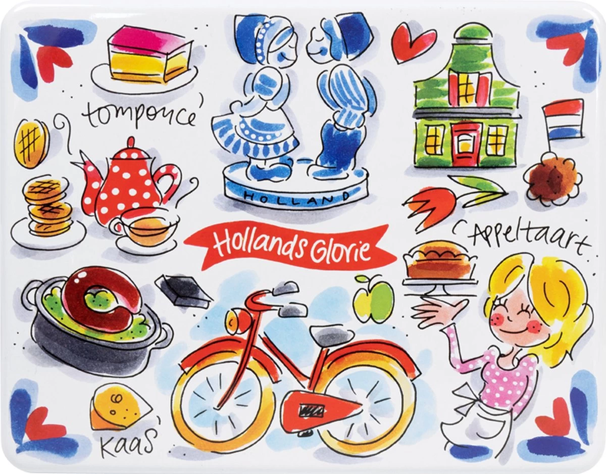 Theeblik - 25 Cm - Hollandse Cadeautjes - Holland Souvenir - Typisch Nederlands 3 Theeblik - 25 Cm - Hollandse Cadeautjes - Holland Souvenir - Typisch Nederlands