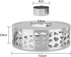 INTIRILIFE Theepot Warmer In Zilver – Roestvrijstalen Theepot Met Patroon Voor Hittebestendige Theepotten – Roestvrijstalen Theewarmer Voor Koffie, Thee En Nog Veel Meer. -Koffie Series Winkel 1200x955