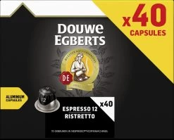 Douwe Egberts Espresso Ristretto Koffiecups (12) - 5 X 40 Koffiecups -Koffie Series Winkel 1200x965