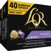 L'OR Lungo Profondo Koffiecups - Intensiteit 8/12 - 4 X 40 Capsules -Koffie Series Winkel 1200x984