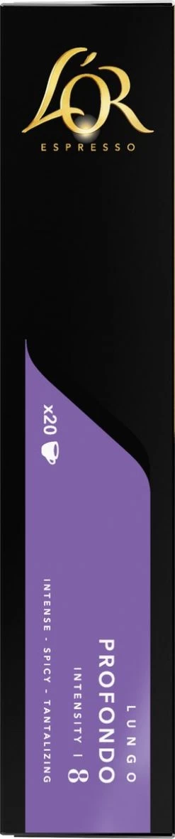 L'OR Lungo Profondo Koffiecups - Intensiteit 8/12 - 4 X 40 Capsules -Koffie Series Winkel 251x1200 2