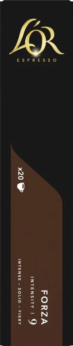 L'OR Espresso Forza Koffiecups - Intensiteit 9/12 - 10 X 20 Capsules -Koffie Series Winkel 253x1200 2