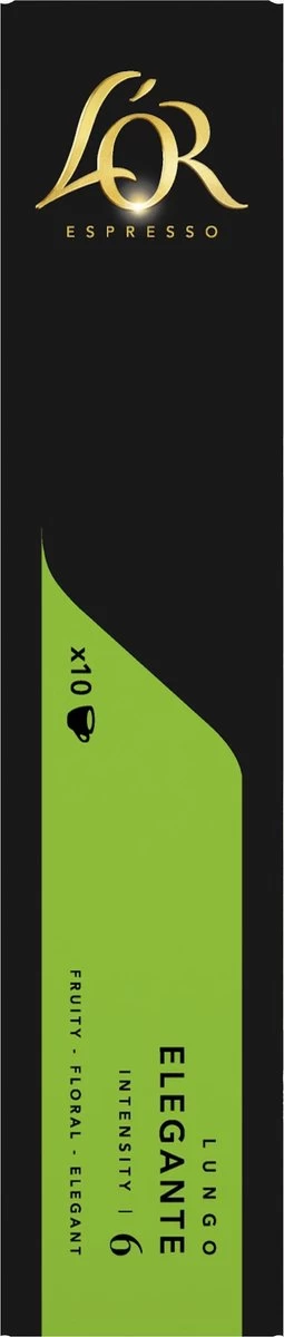 L'OR Lungo Elegante Koffiecups - Intensiteit 6/12 - 10 X 10 Capsules 5 L'OR Lungo Elegante Koffiecups - Intensiteit 6/12 - 10 X 10 Capsules - Afbeelding 3