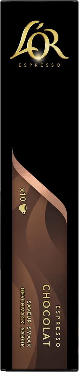 L'OR Espresso Chocolat Koffiecups - 10 X 10 Capsules 6 L'OR Espresso Chocolat Koffiecups - 10 X 10 Capsules - Afbeelding 4