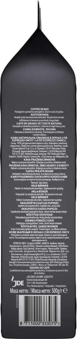 L'OR Espresso Onyx Koffiebonen (12) - 4 X 500 Gram -Koffie Series Winkel 273x1200