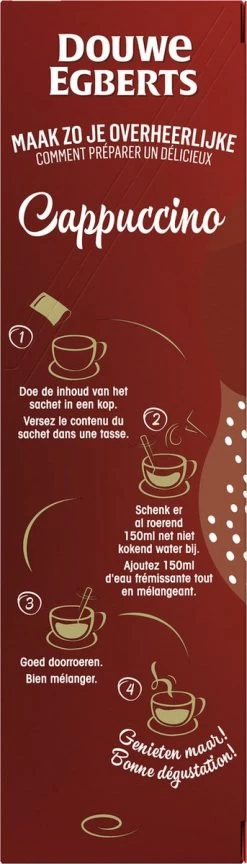 Douwe Egberts Verwenkoffie Cappuccino Oploskoffie - 5 X 10 Zakjes -Koffie Series Winkel 343x1200