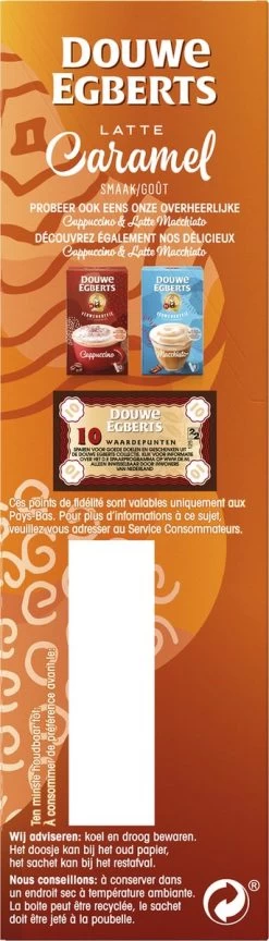 Douwe Egberts Verwenkoffie Latte Caramel Oploskoffie - 5 X 8 Zakjes -Koffie Series Winkel 343x1200 7