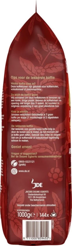 Douwe Egberts Aroma Rood Koffiebonen - 4 X 1000 Gram - Extra Grote Verpakking -Koffie Series Winkel 350x1200