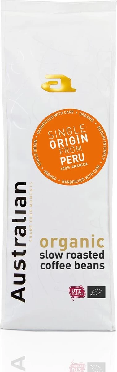 Australian Single Origin Peru Koffiebonen - 4 X 750 Gram - UTZ Organic 3 Australian Single Origin Peru Koffiebonen - 4 X 750 Gram - UTZ Organic