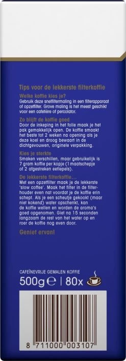 Douwe Egberts Decafé Filterkoffie - 6 X 500 Gram -Koffie Series Winkel 421x1200 4