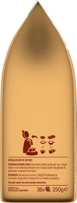 Senseo Gold Koffiepads - 5/9 Intensiteit - 10 X 36 Pads -Koffie Series Winkel 454x1200