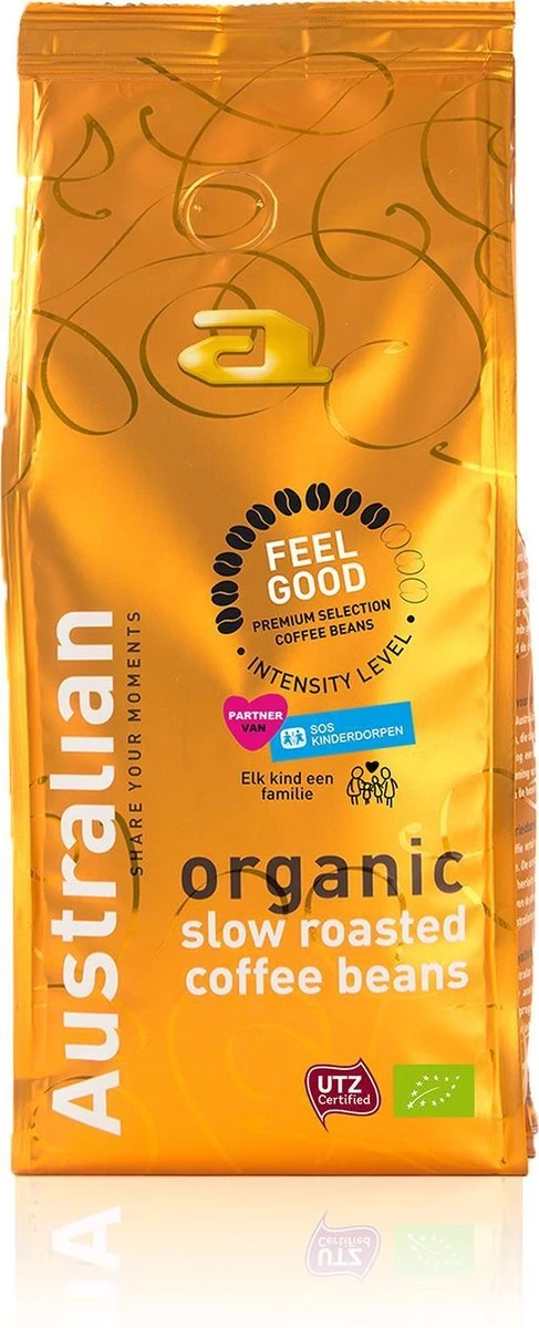 Australian Coffee Beans Feel Good -4 X 500 Gram- UTZ Organic 3 Australian Coffee Beans Feel Good -4 X 500 Gram- UTZ Organic