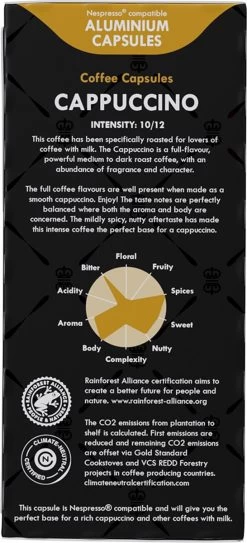 Gran Maestro Italiano - Cappuccino - Koffiecups - Nespresso Compatibel Capsules - Intense Smaak - 6 X 20 Cups -Koffie Series Winkel 546x1200