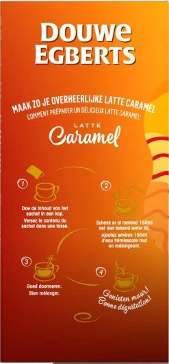Douwe Egberts Verwenkoffie Latte Caramel Oploskoffie - 5 X 8 Zakjes -Koffie Series Winkel 559x1200 2