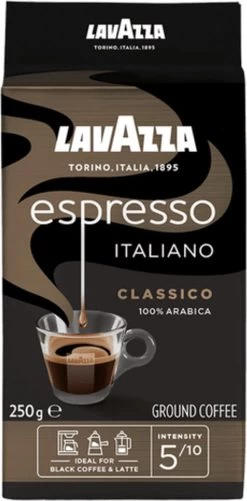 Lavazza Espresso Italiano Classico Gemalen / Filterkoffie - 8 X 250 Gram -Koffie Series Winkel 592x1200 1