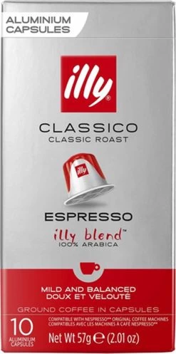Illy Espresso Classico Koffiecups - Intensiteit 5/9 - 10 X 10 Capsules -Koffie Series Winkel 596x1200