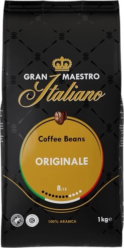 Gran Maestro Italiano - Orginale - Koffiebonen - Bonen Voor Espresso En Lungo - Arabica – 4 X 1kg -Koffie Series Winkel 602x1200 2