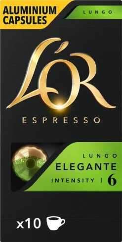 L'OR Lungo Elegante Koffiecups - Intensiteit 6/12 - 10 X 10 Capsules 21 L'OR Lungo Elegante Koffiecups - Intensiteit 6/12 - 10 X 10 Capsules -Koffie Series Winkel 606x1200 1