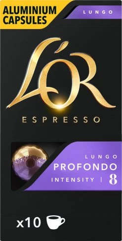 L'OR Lungo Profondo Koffiecups - Intensiteit 8/12 - 10 X 10 Capsules -Koffie Series Winkel 607x1200 11