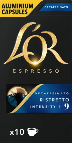 L'OR Espresso Ristretto Decaffeinato - Intensiteit 9/12 - 10 X 10 Capsules 21 L'OR Espresso Ristretto Decaffeinato - Intensiteit 9/12 - 10 X 10 Capsules -Koffie Series Winkel 607x1200 7