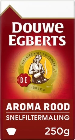Douwe Egberts Aroma Rood Filterkoffie - 24 X 250 Gram -Koffie Series Winkel 643x1200 4