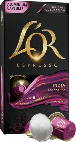 L'OR Espresso Origins India (10) - 10 X 10 Koffiecups -Koffie Series Winkel 647x1200