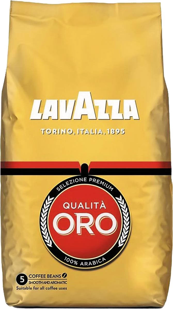 Lavazza Qualita Oro Koffiebonen - 6 X 1 Kg 6 Lavazza Qualita Oro Koffiebonen - 6 X 1 Kg - Afbeelding 4