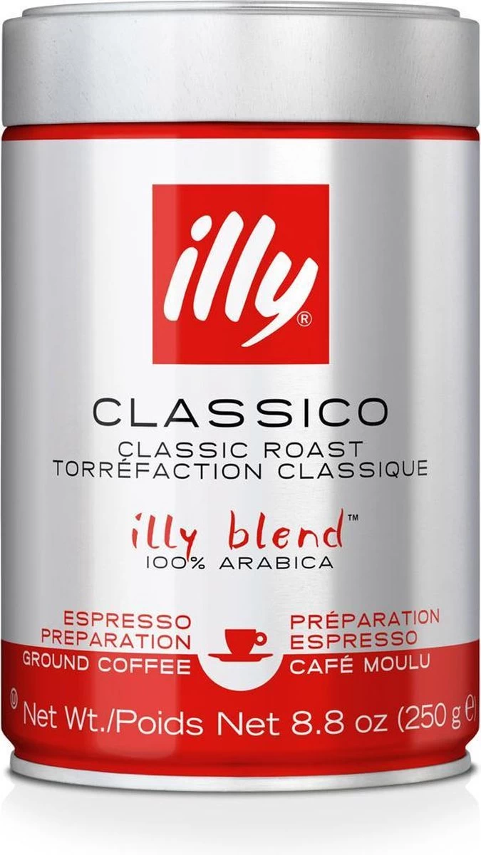 Illy Classico Gemalen Koffie - 6 X 250 Gram 3 Illy Classico Gemalen Koffie - 6 X 250 Gram