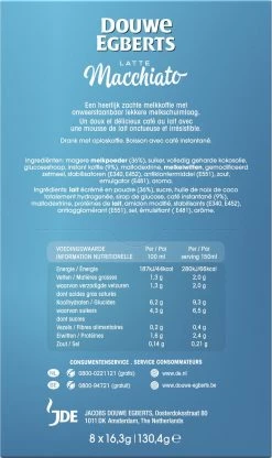 Douwe Egberts Verwenkoffie Latte Macchiato Oploskoffie - 5 X 8 Zakjes -Koffie Series Winkel 713x1200 2