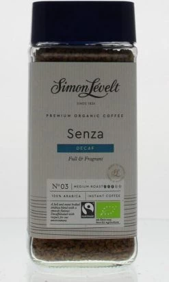 Simon Lévelt | Cafeïnevrije Oploskoffie Premium Organic Coffee - 100g -Koffie Series Winkel 720x1200