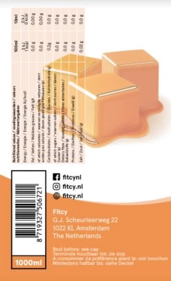 Fitcy | Koffiesiroop | Karamel | Barista Syrup | Zero | Vegan | Vetvrij | Suikervrij | Keto-vriendelijk | Koffie | Siroop| MET DOSEERPOMP | 1L -Koffie Series Winkel 732x1200 1