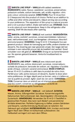 Fitcy | Koffiesiroop | Vanille | Barista Syrup | Zero | Vegan | Vetvrij | Suikervrij | Keto-vriendelijk | Koffie | Siroop | 1L -Koffie Series Winkel 739x1200 2