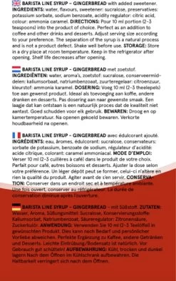 Fitcy | Koffiesiroop | Gingerbread | Barista Syrup | Zero | Vegan | Vetvrij | Suikervrij | Keto-vriendelijk | Koffie | Siroop | MET DOSEERPOMP | 1L -Koffie Series Winkel 752x1200