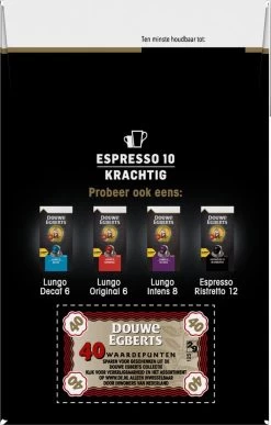 Douwe Egberts Espresso Krachtig (10) - 5 X 40 Koffiecups -Koffie Series Winkel 766x1200