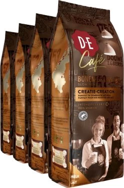 Douwe Egberts D.E Café Creatie Koffiebonen - 7/9 Intensiteit - 4 X 500 Gram -Koffie Series Winkel 796x1200
