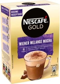 Nescafé Gold Wiener Melange Mocha Oploskoffie - 6 Doosjes à 8 Zakjes 11 Nescafé Gold Wiener Melange Mocha Oploskoffie - 6 Doosjes à 8 Zakjes -Koffie Series Winkel 856x1200 1