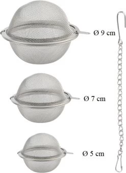 Merkloos Thee Zeef Set 3 Stuks Ø 9 / Ø 7 / Ø 5 - Thee/kruiden Kogel RVS -Thee Ei RVS - Kruiden Zeef/filter RVS 13 Merkloos Thee Zeef Set 3 Stuks Ø 9 / Ø 7 / Ø 5 - Thee/kruiden Kogel RVS -Thee Ei RVS - Kruiden Zeef/filter RVS -Koffie Series Winkel 875x1200 6