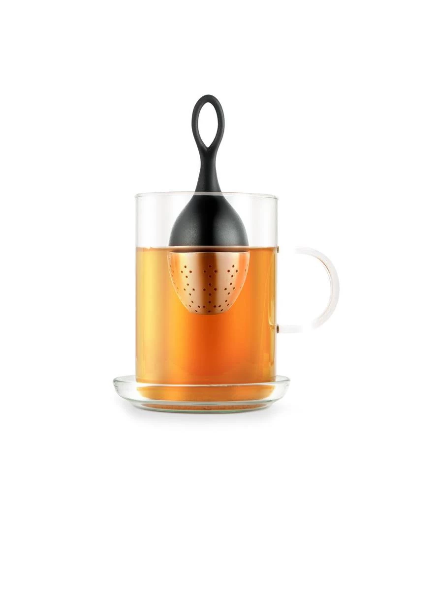 AdHoc Floatea Drijvend Thee-ei - H 130mm - Zwart 4 AdHoc Floatea Drijvend Thee-ei - H 130mm - Zwart - Afbeelding 2