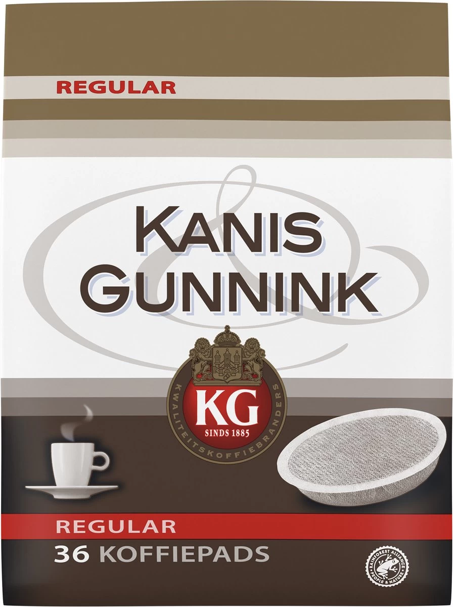 Kanis & Gunnink Regular Koffiepads - 10 X 36 Pads 6 Kanis & Gunnink Regular Koffiepads - 10 X 36 Pads - Afbeelding 4