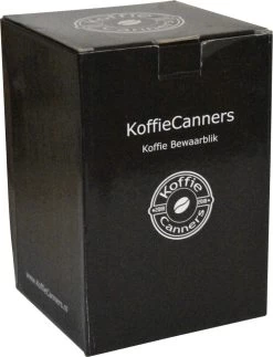 KoffieCanners Koffie Bewaarbus Luchtdicht Met CO2 Uitlaat Voor 600 Gram - Koffieblik Matzwart -Koffie Series Winkel 917x1200 1