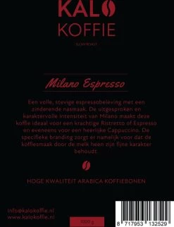 Kalo Koffie - 100% Arabica Koffiebonen - Milano Espresso - 1kg - Exclusieve Koffie -Koffie Series Winkel 921x1200