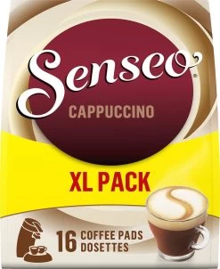 Senseo Cappuccino Koffiepads - 2/9 Intensiteit - 4 X 16 Pads - Voordeelverpakking -Koffie Series Winkel 981x1200 1