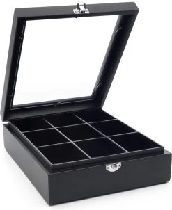 Bredemeijer - Theedoos 9-vaks Venster Bamboe Zwart 7 Bredemeijer - Theedoos 9-vaks Venster Bamboe Zwart -Koffie Series Winkel 981x1200 3