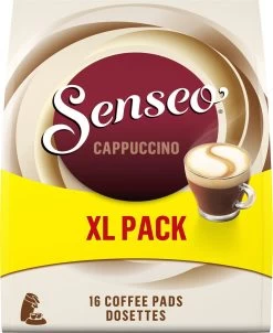 Senseo Cappuccino Koffiepads - 2/9 Intensiteit - 4 X 16 Pads - Voordeelverpakking -Koffie Series Winkel 982x1200 1