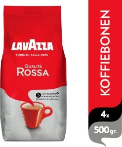 Lavazza Qualita Rossa Koffiebonen - 500 Gram X4 -Koffie Series Winkel 993x1200
